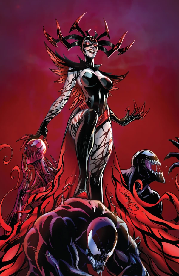 Queen In Black: J. Scott Campbell Virgin Variant #1 - Cover 5